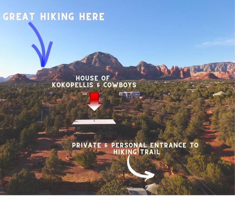 Close To Fresh Creek! Sleeps 12 ~ Amazing Views W/Serene Open Space ~ Hot Tub + Game Room ~ Trails Outside Sedona Luaran gambar